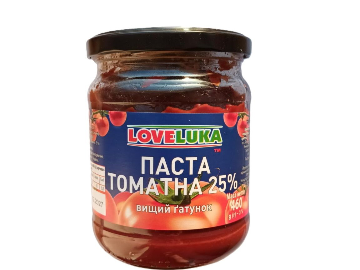 Томатна паста LOVELUKA 25% 460 г